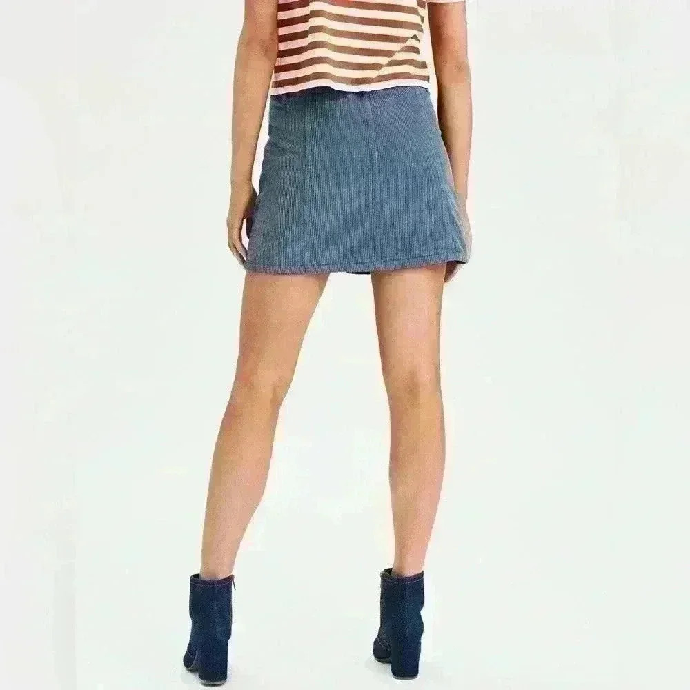 American Eagle high rise A-Line Corduroy Skirt - Picture 3 of 5